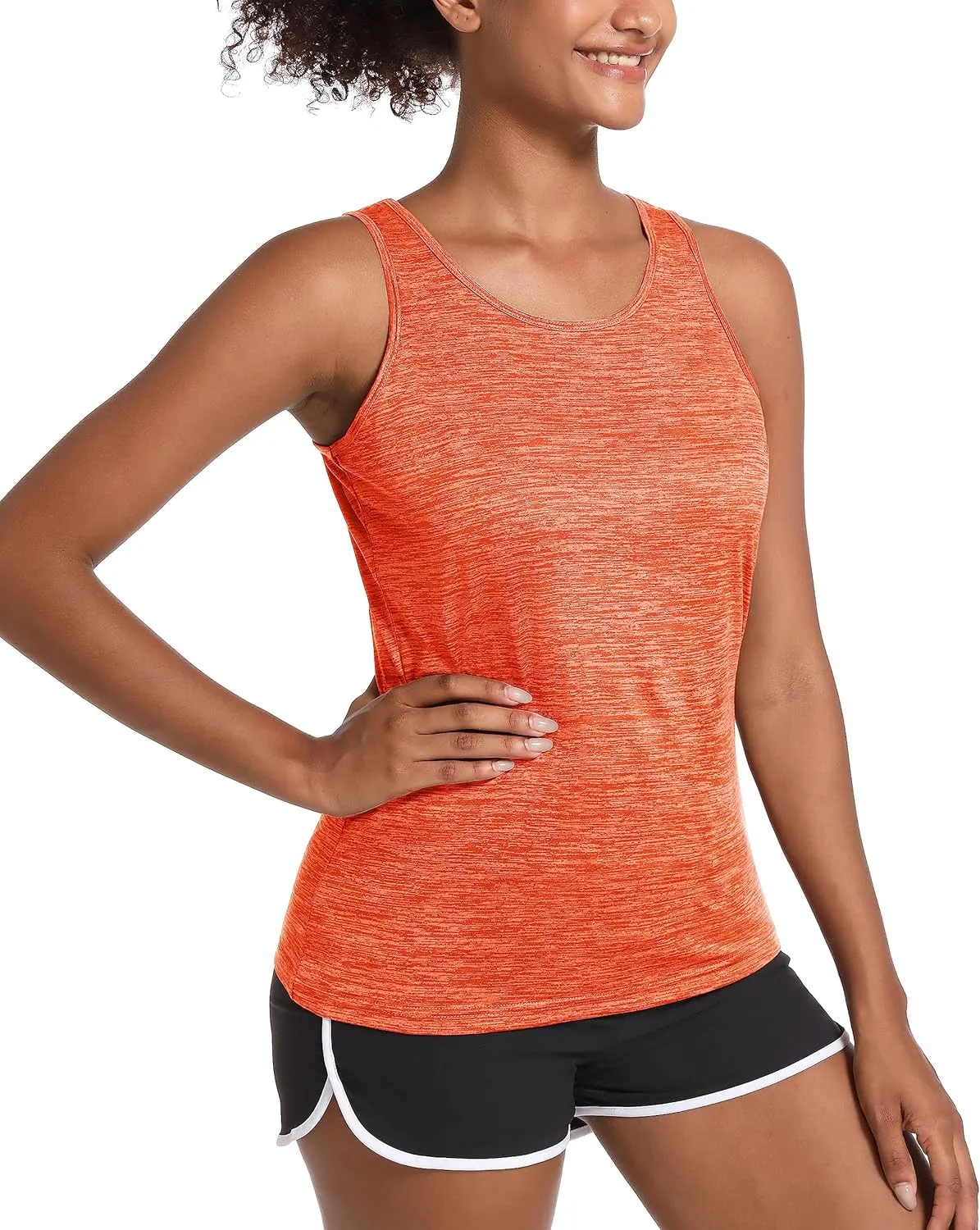 MAGCOMSEN Women's Workout Tank Tops Quick Dry Sleeveless Running Athletic Shirts Moisture Wicking Gym Yoga Tops