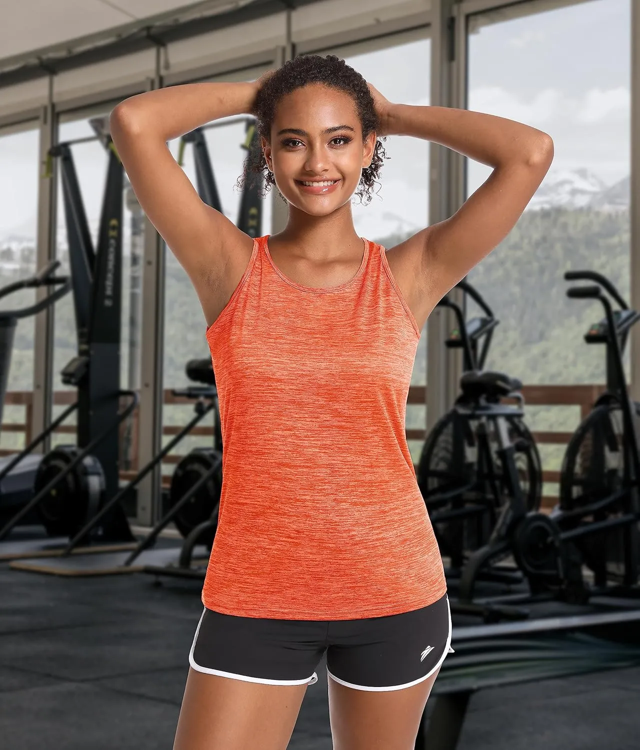 MAGCOMSEN Women's Workout Tank Tops Quick Dry Sleeveless Running Athletic Shirts Moisture Wicking Gym Yoga Tops