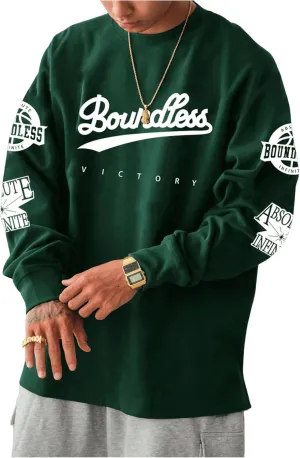 MakeMeChic Men's Graphic Tees Long Sleeve Oversized Crew Neck Y2k 90s Vintage Tee Shirts Streetwear