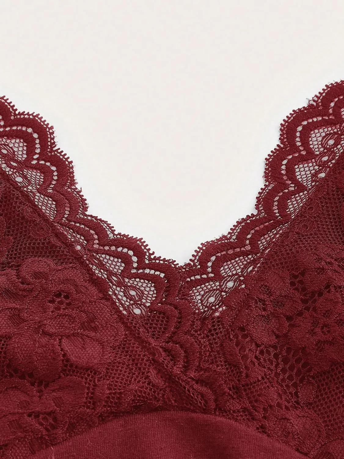 MakeMeChic Women's Halter Top Y2K Lace V Neck Ruched Low Cut Halter Tank Tops Camisole Tops
