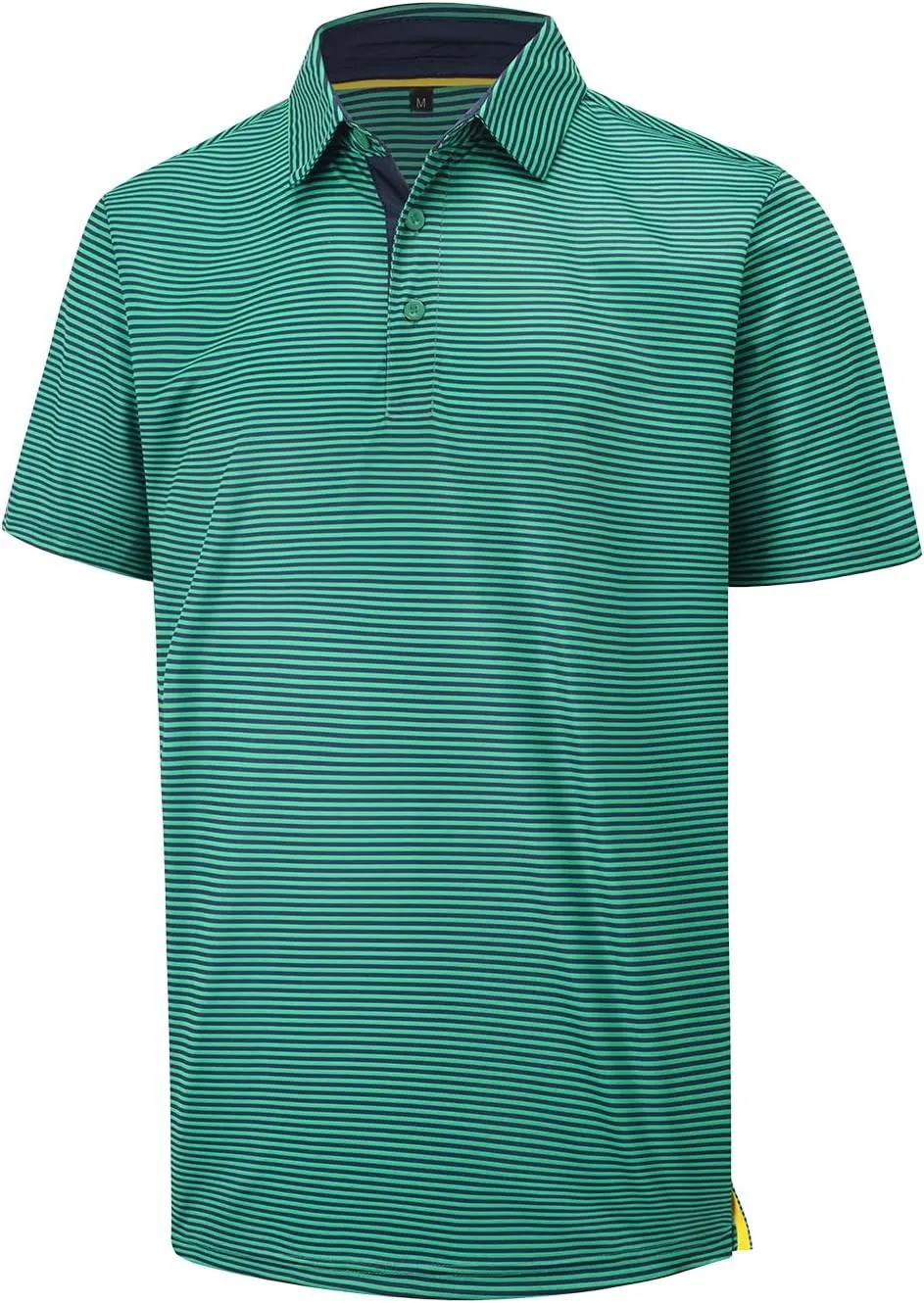 Men Golf Polo Shirts Short Sleeve Casual Print Dry Fit Moisture Wicking Performance Collared Golf Shirts for Men