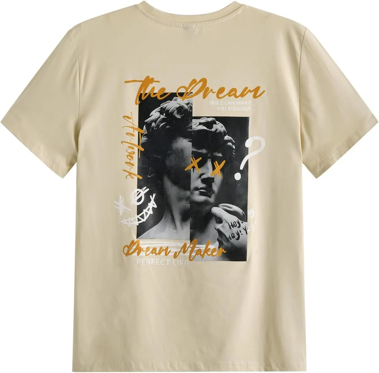 Men's 3 Pack Y2K Graphic Tees Short Sleeve Crew Neck Summer T-Shirts Top