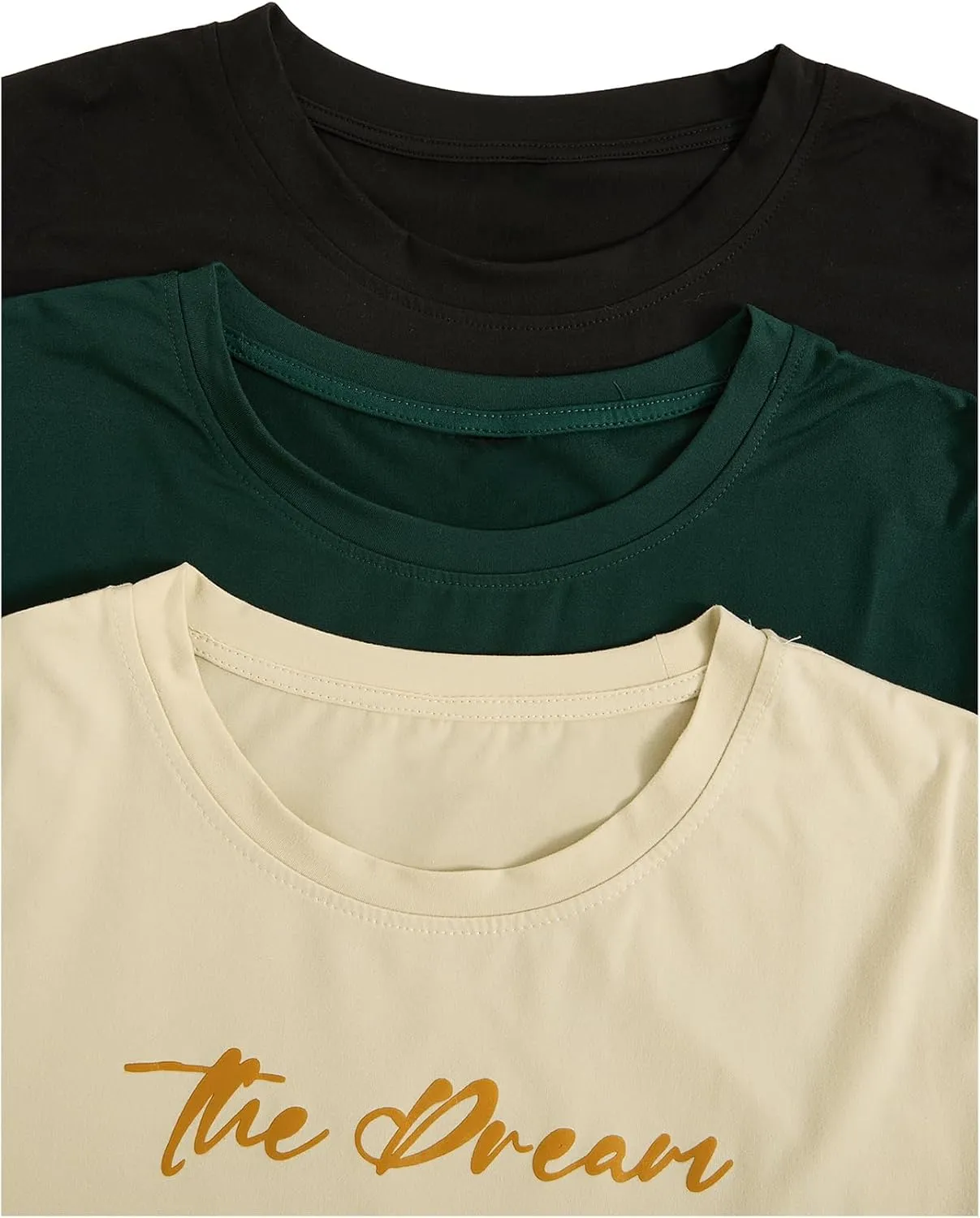 Men's 3 Pack Y2K Graphic Tees Short Sleeve Crew Neck Summer T-Shirts Top