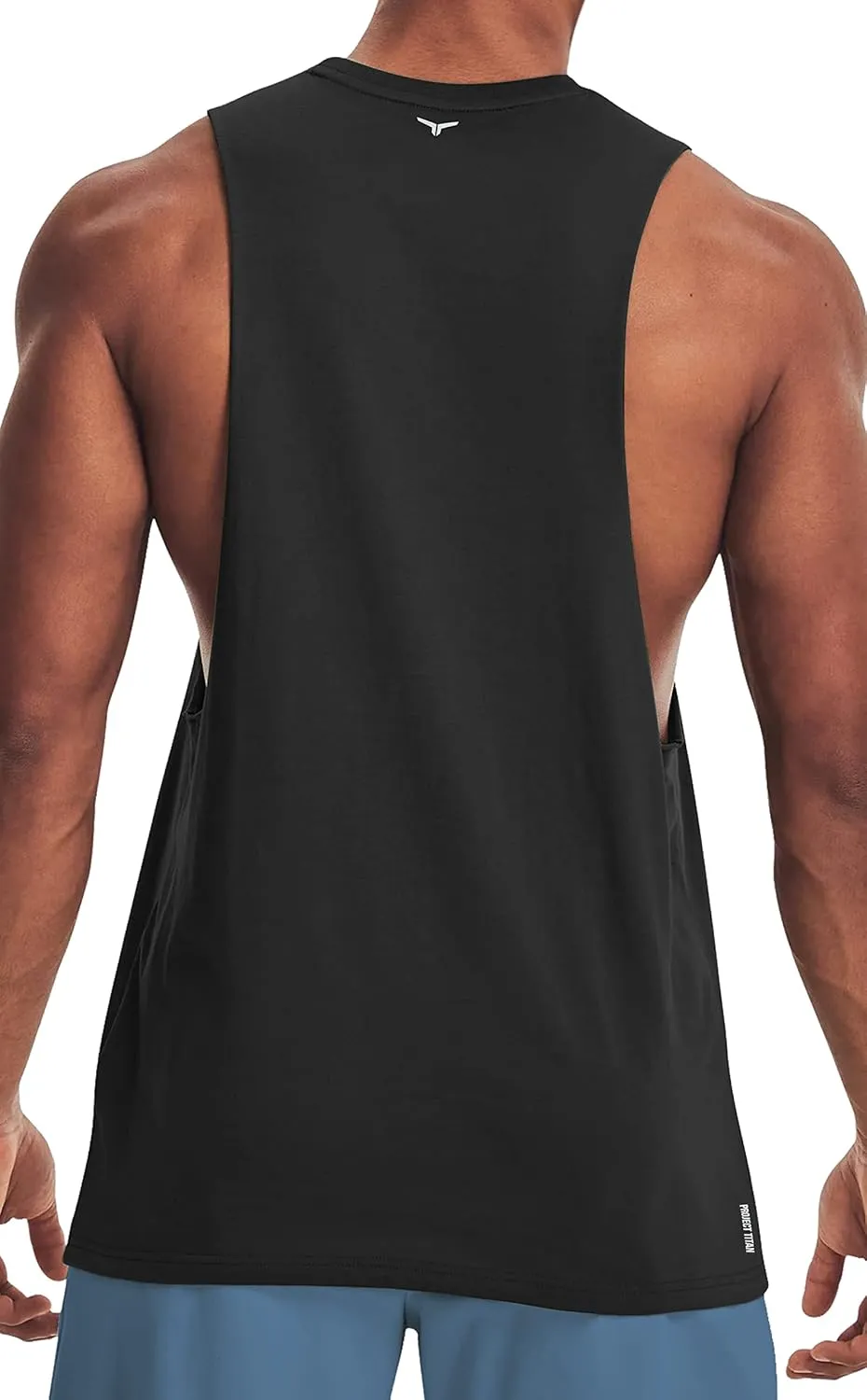 Men's Belief Drop Arm Tank Top Sleeveless Muscle T Shirts Gym Workout Stringers