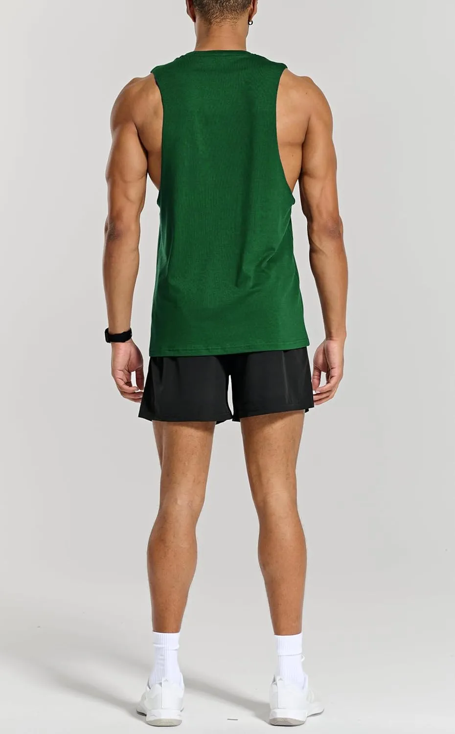 Men's Belief Drop Arm Tank Top Sleeveless Muscle T Shirts Gym Workout Stringers