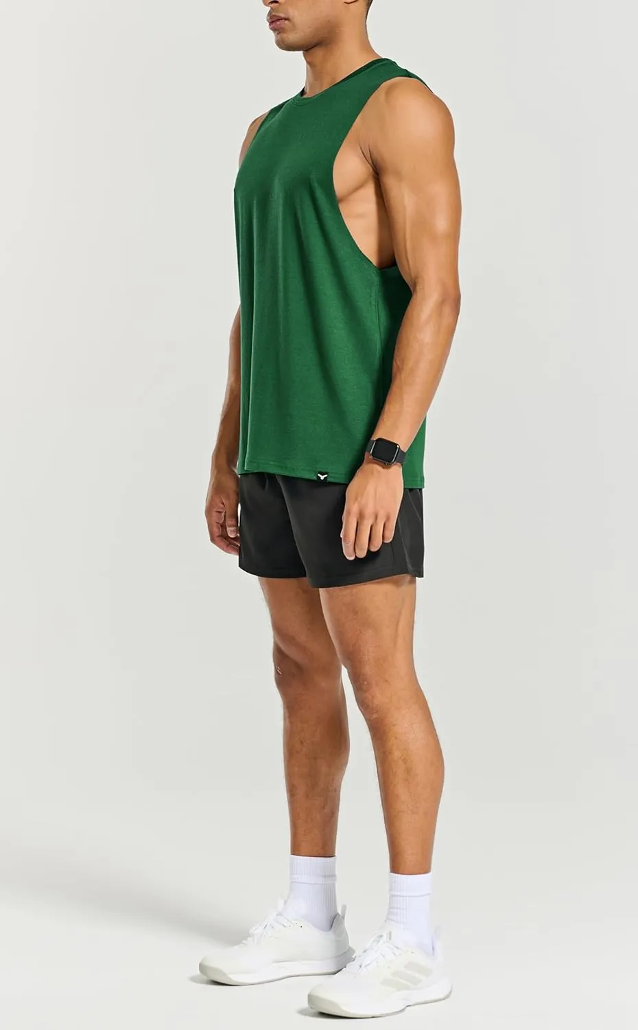 Men's Belief Drop Arm Tank Top Sleeveless Muscle T Shirts Gym Workout Stringers