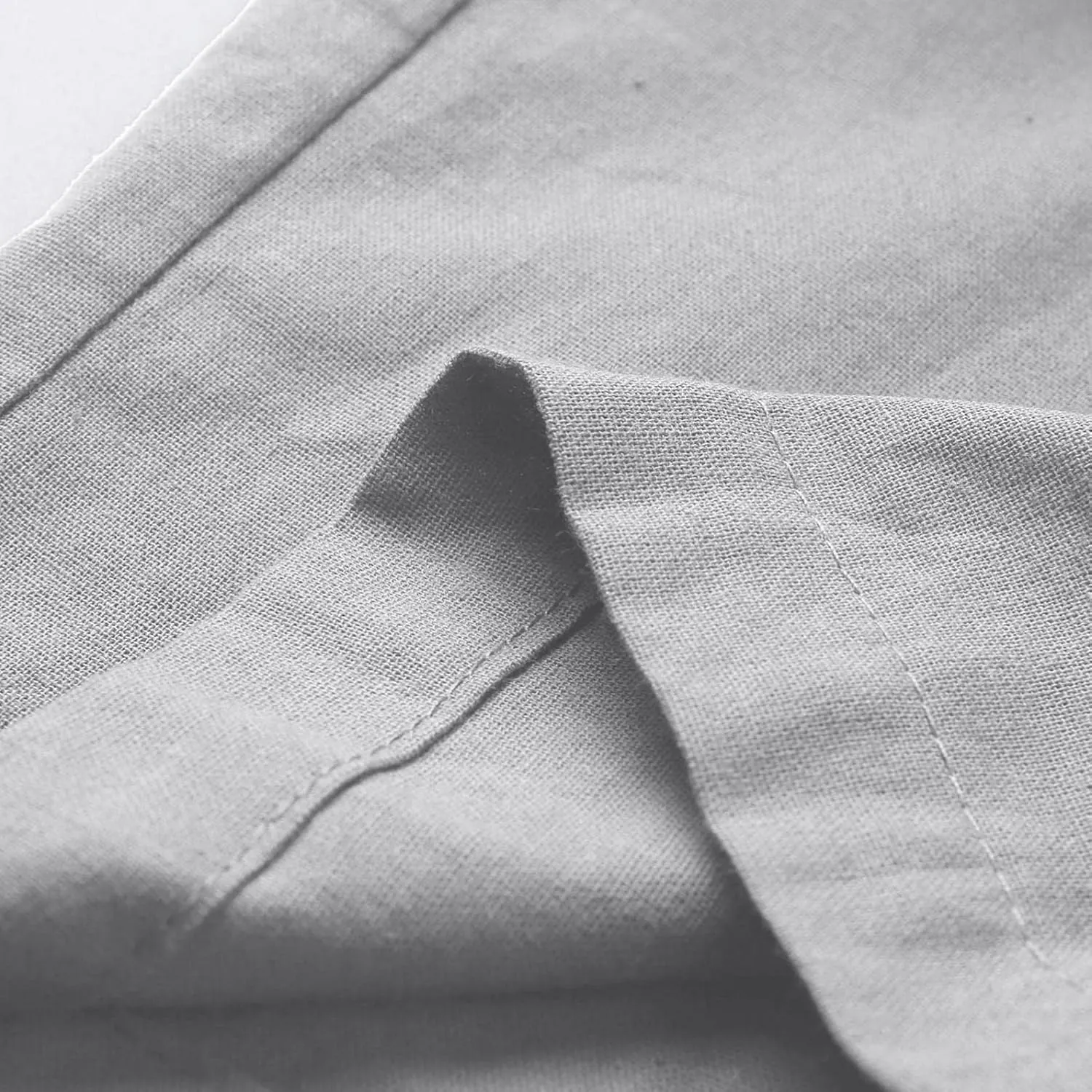 Mens Casual Linen Loose Fit Lightweight Pants Drawstring Summer Beach Yoga Pants Long Trousers