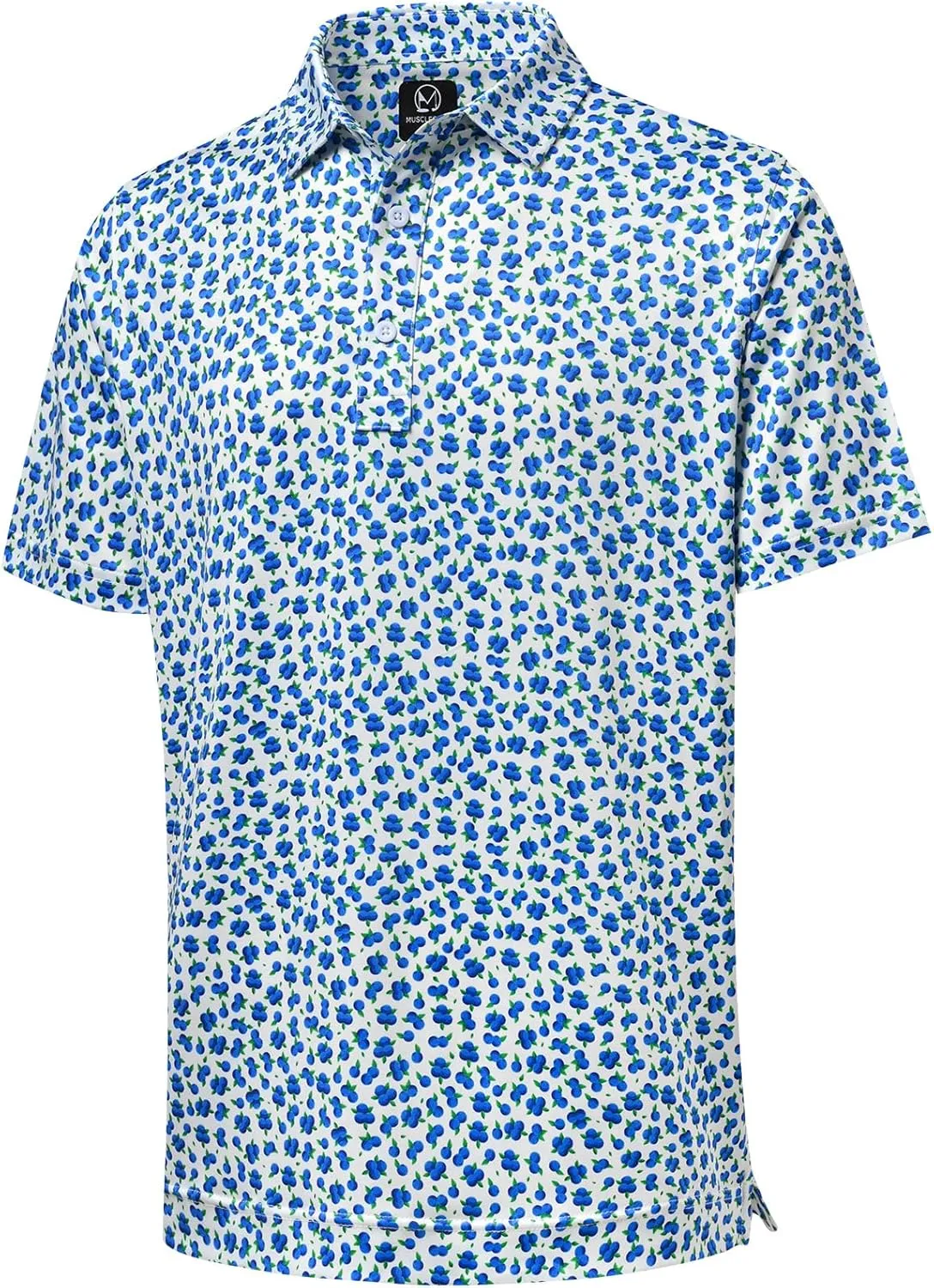 Mens Golf Shirt Moisture Wicking Dry Fit Mens Polo Shirts Dry Fit Performance Men's Golf Shirts Regular Fit Fashion Print