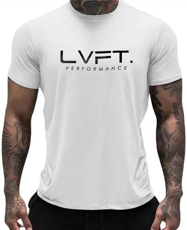 Men's Gym Body Building Sports Running Workout Training Exercise Fitness Tees Shirt