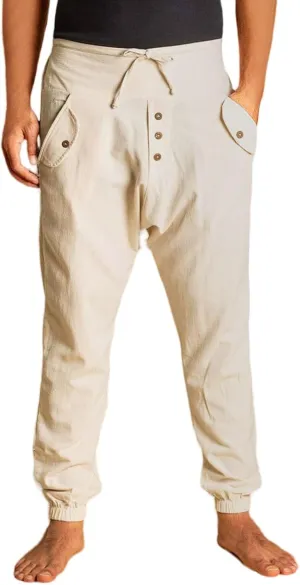 Mens Lightweight Casual Jogger Comfy Harem Slim Fit Adjustable Pants High Waist Joggers