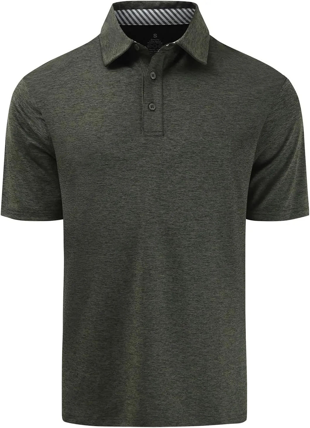Men's Quick Dry Golf Polo Shirt Moisture Wicking Performance Short Sleeve Athletic Golf Shirts for Men