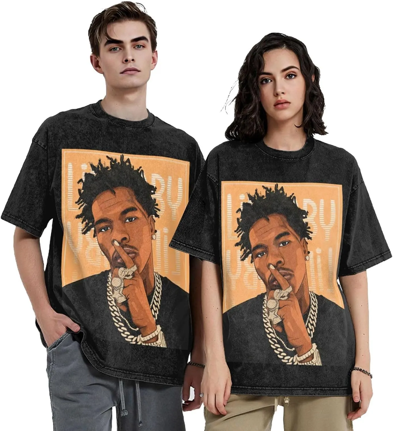 Men's Vintage Oversized Drop Shoulder Fashion T-Shirts Loose Wash Solid Tees Tops
