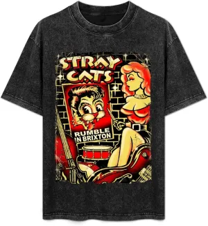 Men's Women's Oversized T-Shirts Loose Fit Vintage Washed Tees Short Sleeve Funny Shirt Top