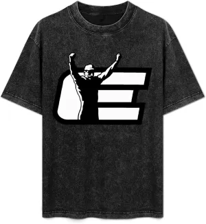 Men's Women's Vintage Oversized Short Sleeve T-Shirts Novelty Drop Shoulder Tees Tops