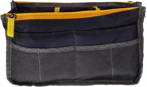 Mikinona Travel Toiletry Set 2 Layers Pink Folding Cosmetics Storage Bag Portable Handbag Liner