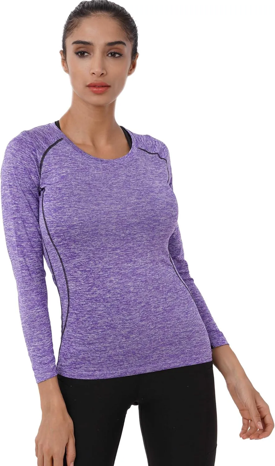 NELEUS Women's 3 Pack Compression Shirts Long Sleeve Yoga Athletic Running T Shirt