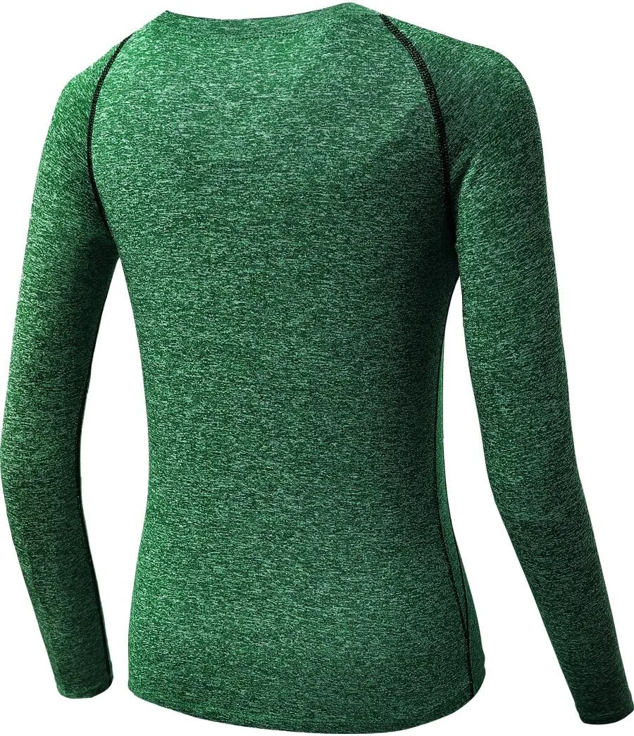 NELEUS Women's 3 Pack Compression Shirts Long Sleeve Yoga Athletic Running T Shirt