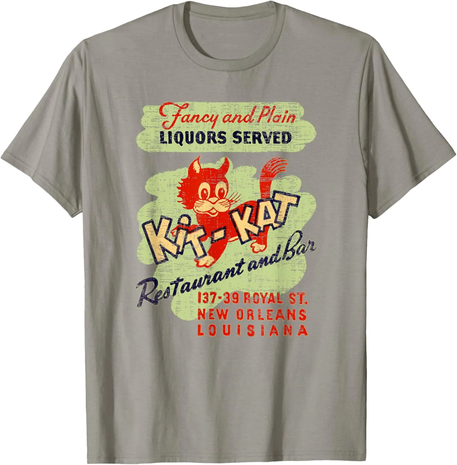 New Orleans Louisiana Restaurant Bar Vintage Advertising T-Shirt