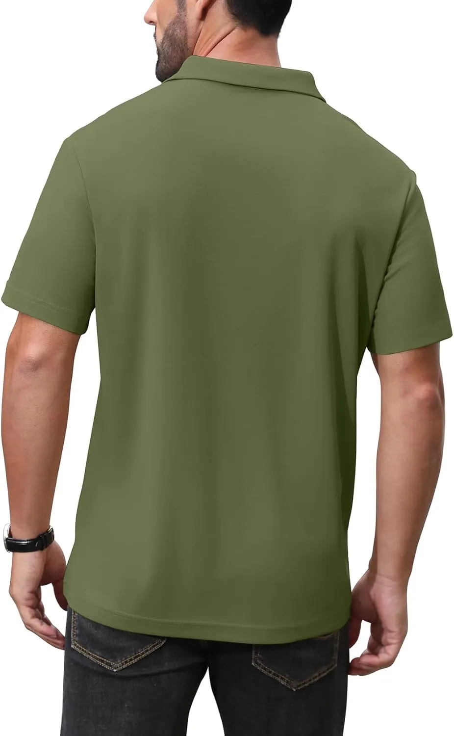 NIASHOT Polo Shirts for Men Summer Short Sleeve Golf Polos Quick-Dry Moisture Wicking T-Shirts Fashion Clothes Mens Gifts