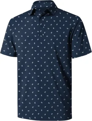 NIASHOT Polo Shirts for Men Summer Short Sleeve Golf Polos Quick-Dry Moisture Wicking T-Shirts Fashion Clothes Mens Gifts