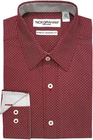 Nick Graham Men's Domino Dots Dress Shirt