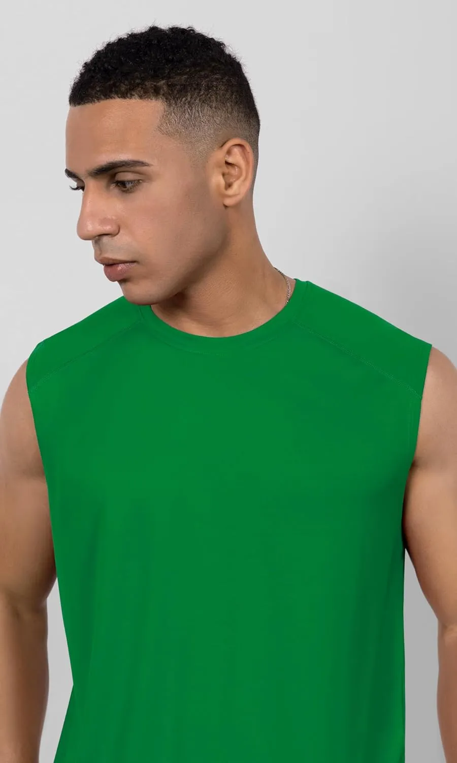 ODODOS Men's Quick Dry Athletic Tank Tops UPF 50  Sun Protection SPF Workout Sleeveless Muscle Shirts