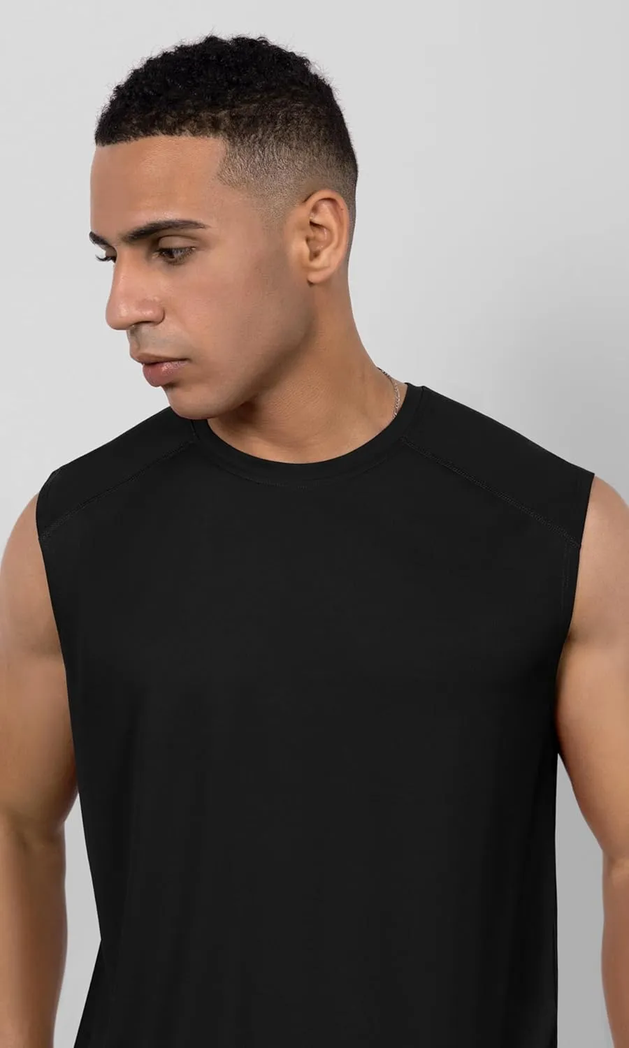 ODODOS Men's Quick Dry Athletic Tank Tops UPF 50  Sun Protection SPF Workout Sleeveless Muscle Shirts