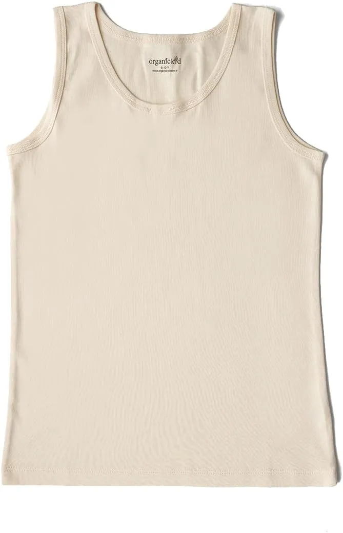 ORGANICKID Boys Organic Cotton Tank Top Sleveless Undershirts Toddler Underwear 3 Pack Tees