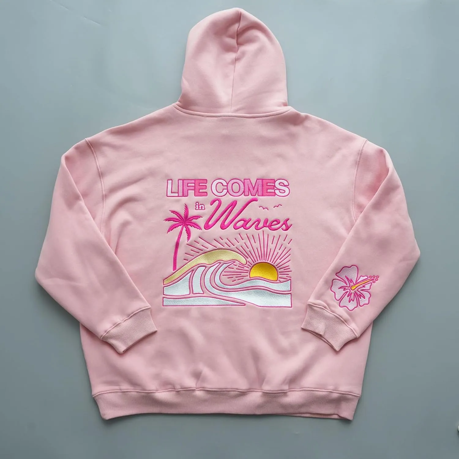 Oversized Graphic Hoodies for Teen Girl Women Cute Y2k Letter Flower Pullover Tops Aesthetic Preppy Sweatshirts