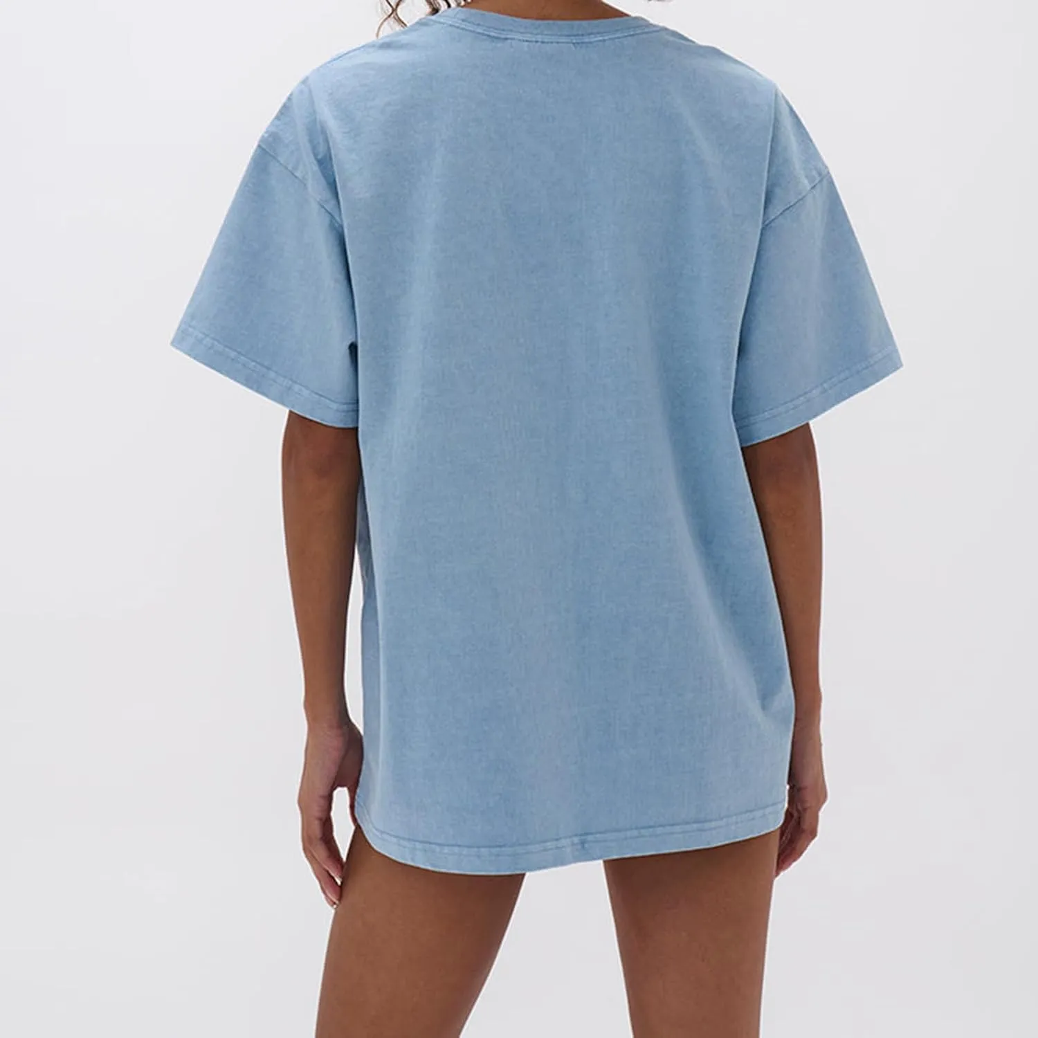 Oversized T Shirt Teen Girls Cute Preppy Clothes Y2k Baggy Floral Print Going Out Summer Streetwear Tees Tops