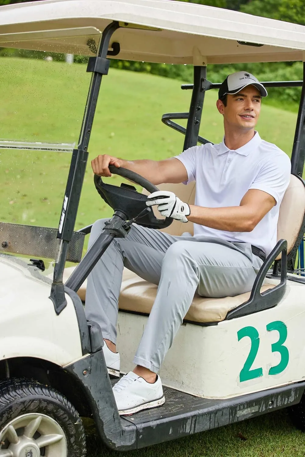 PINSPARK 1/3/4/5 Pack: Golf Polo Shirts for Men Multipacks Quick Dry Short Sleeve Collared Shirt Slim Fit Casual Polos Shirt