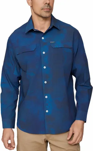 PIQIDIG Men's Long Sleeve Sun Protection Shirts UPF 50  Quick Dry Button Down Shirts Hiking Fishing Camping Travel Work