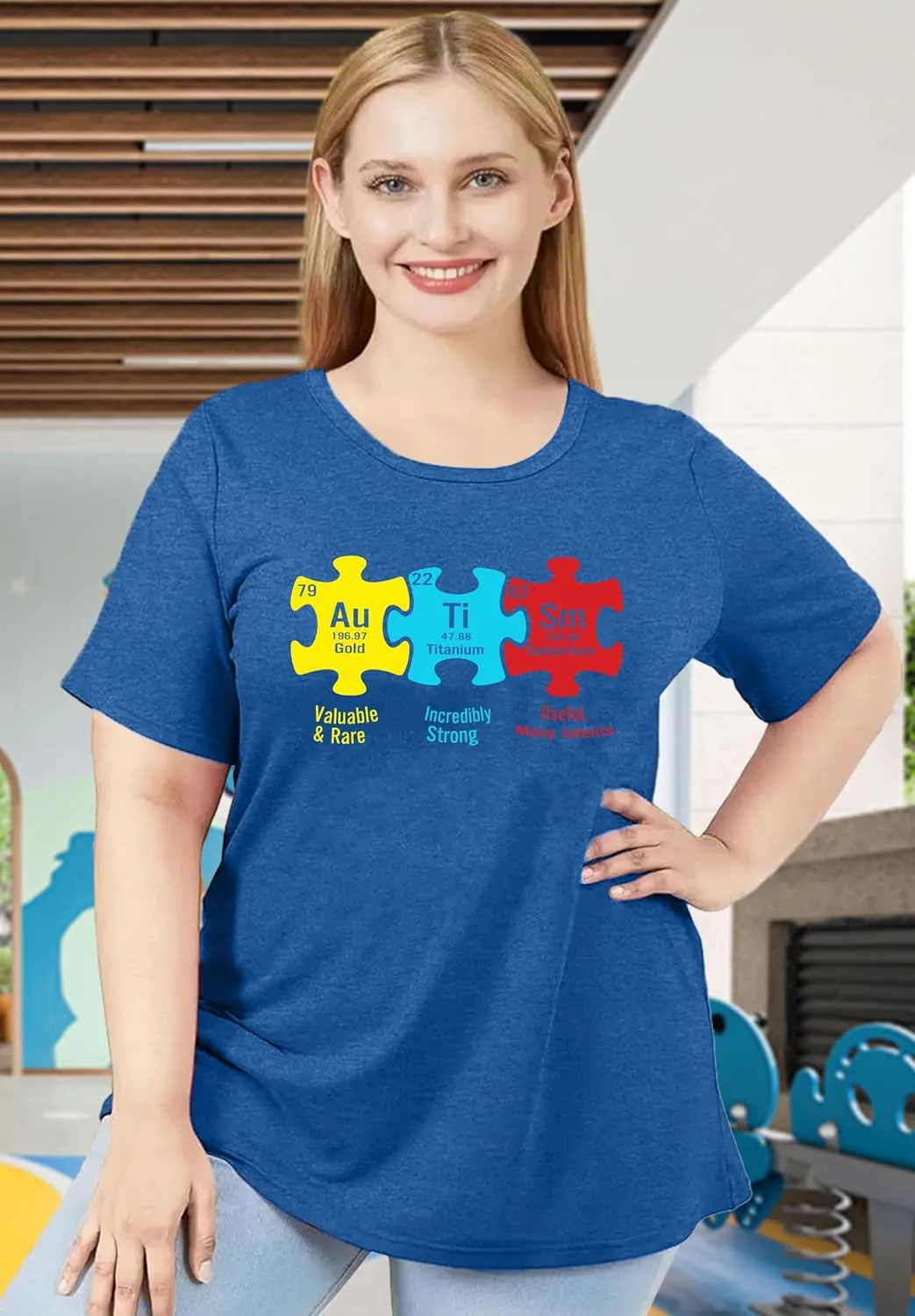 Plus Size Autism Shirt for Women Be Kind Autism Tshirt Autism Heart Graphic Tees Autism Accept Tops