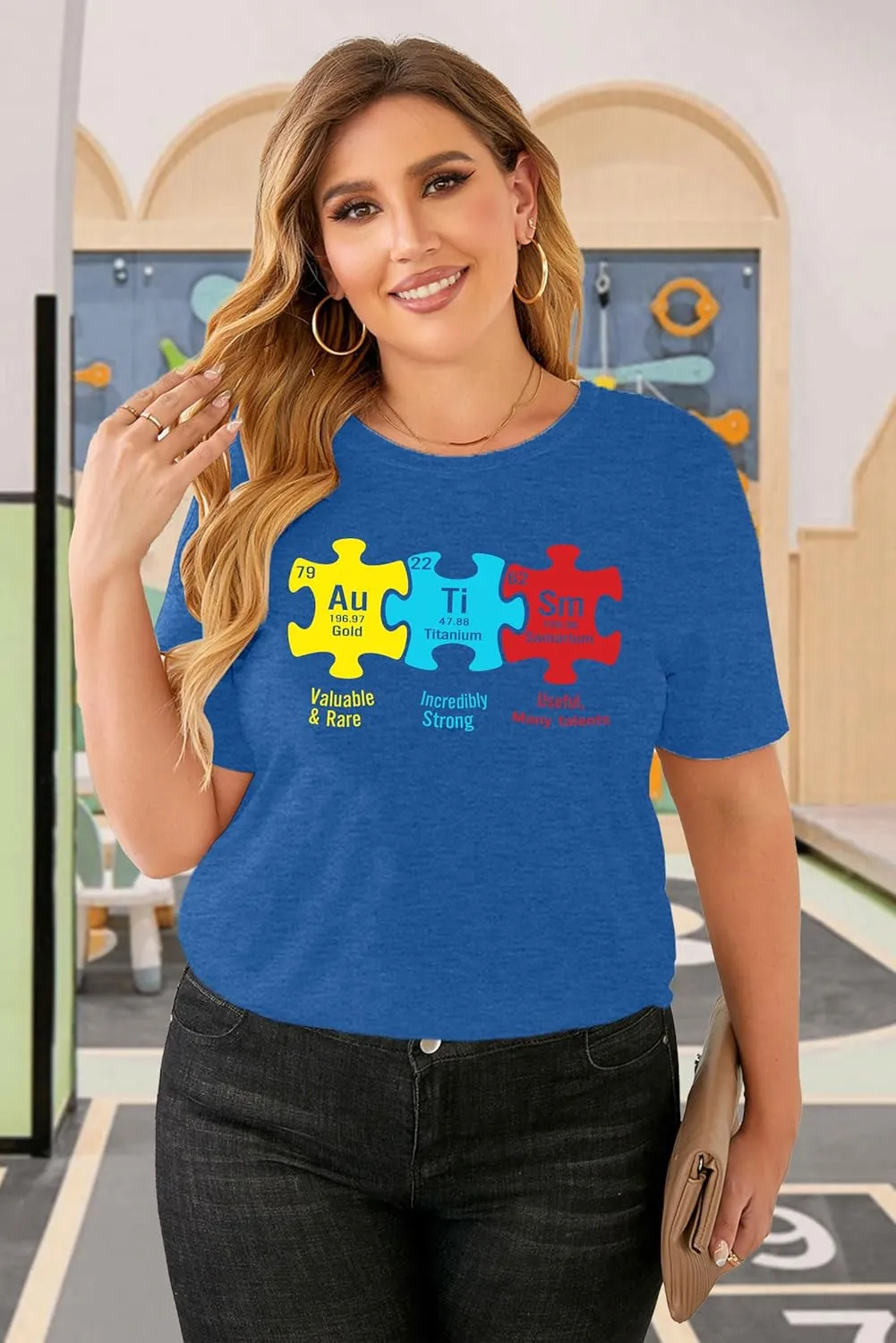 Plus Size Autism Shirt for Women Be Kind Autism Tshirt Autism Heart Graphic Tees Autism Accept Tops