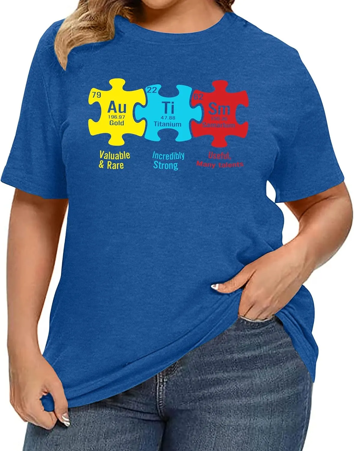 Plus Size Autism Shirt for Women Be Kind Autism Tshirt Autism Heart Graphic Tees Autism Accept Tops
