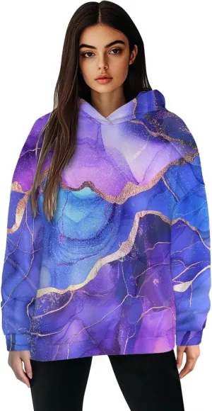 Poceacles Womens Fleece Hoodies Oversized Sweatshirts Long Sleeve Pullover Tops Gym Tops Fall Outfits Plus
