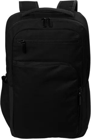 Port Authority Impact Tech Backpack BG225, Deep Black, OSFA