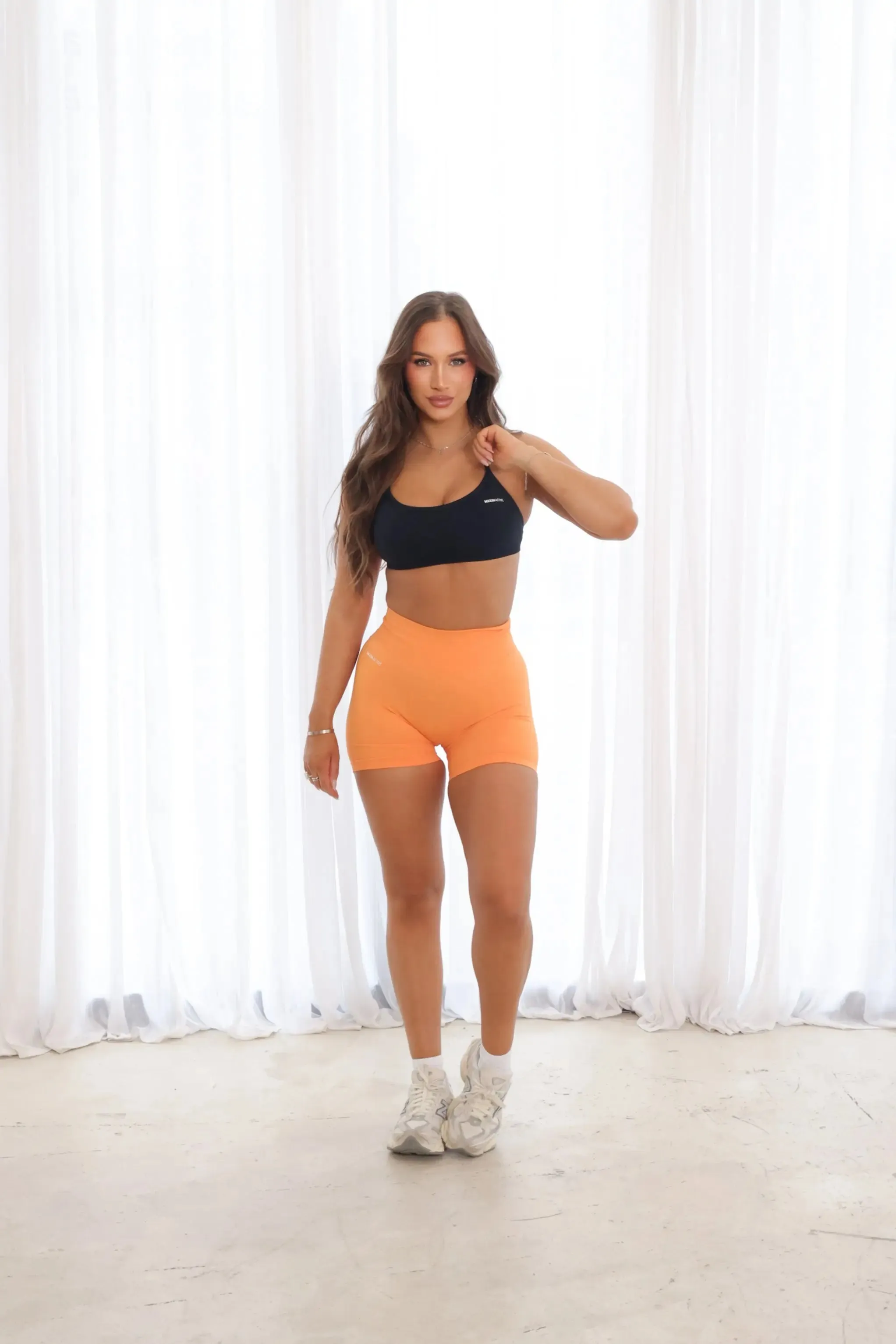 Pulse Seamless Scrunch Shorts - Mango