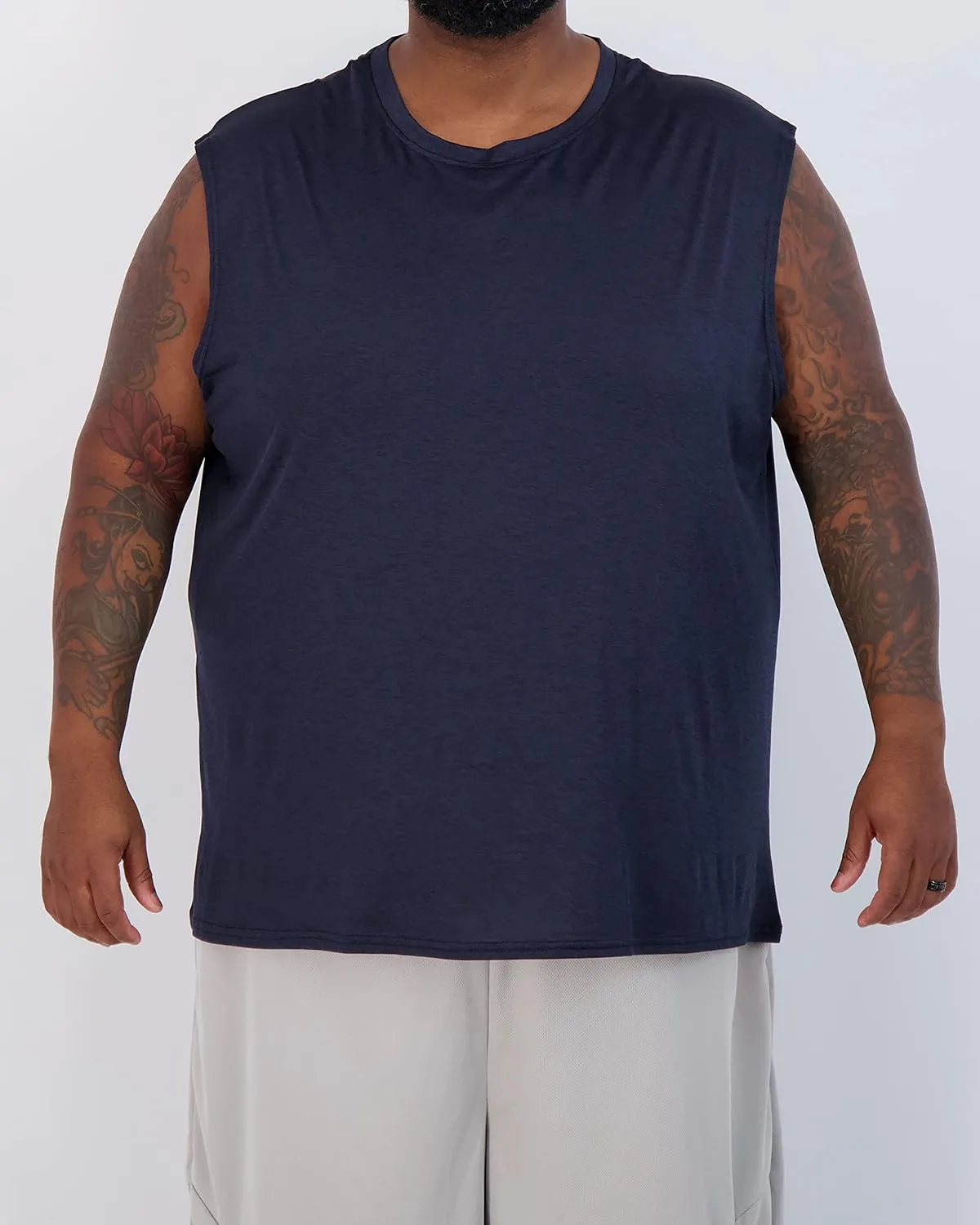 Real Essentials 3 & 5 Pack: Men's Dry-Fit Active Muscle Tank Top - Standard and Big & Tall Sizes (S-5XLT)