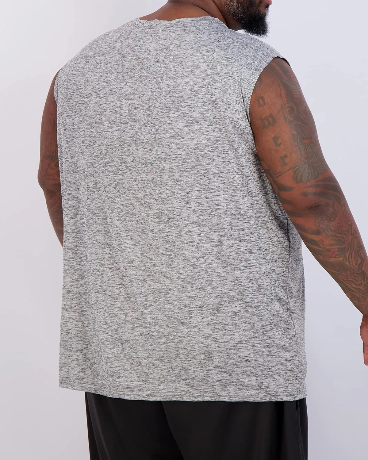 Real Essentials 3 & 5 Pack: Men's Dry-Fit Active Muscle Tank Top - Standard and Big & Tall Sizes (S-5XLT)
