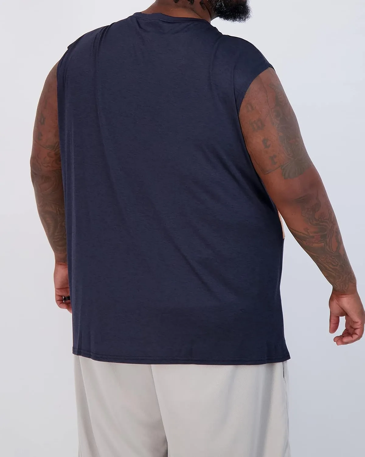 Real Essentials 3 & 5 Pack: Men's Dry-Fit Active Muscle Tank Top - Standard and Big & Tall Sizes (S-5XLT)