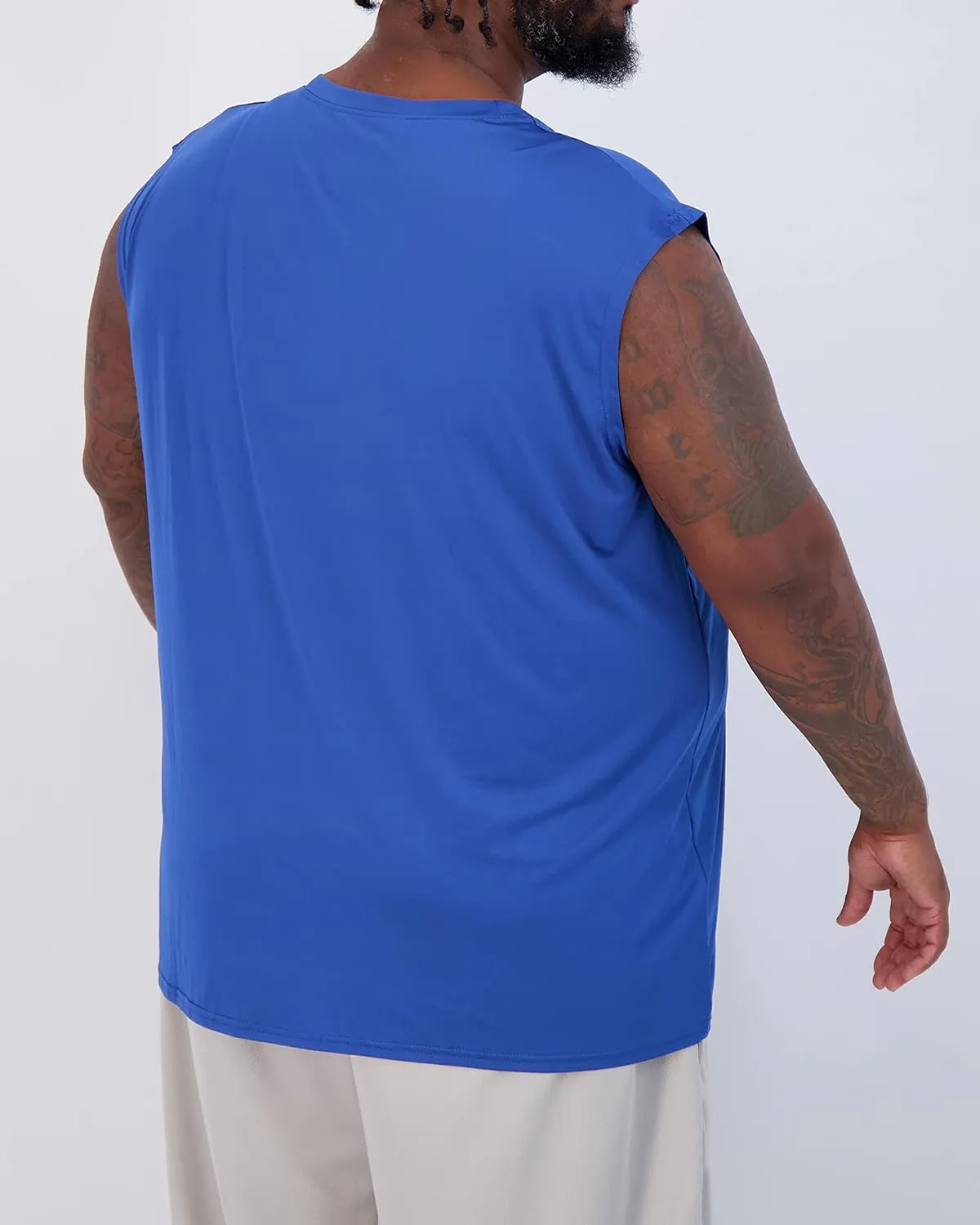 Real Essentials 3 & 5 Pack: Men's Dry-Fit Active Muscle Tank Top - Standard and Big & Tall Sizes (S-5XLT)