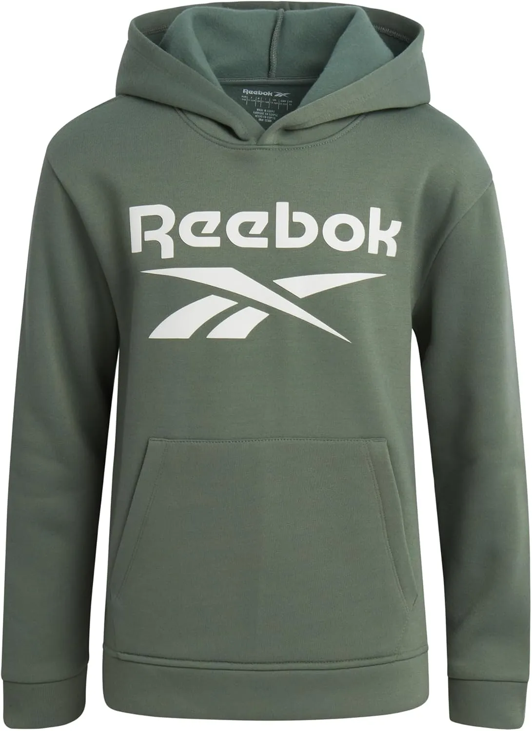 Reebok Boys' Active Sweatshirt - Fleece Pullover Hoodie Sweathsirt - Performance Activewear Sweatshirt for Boys (8-14)