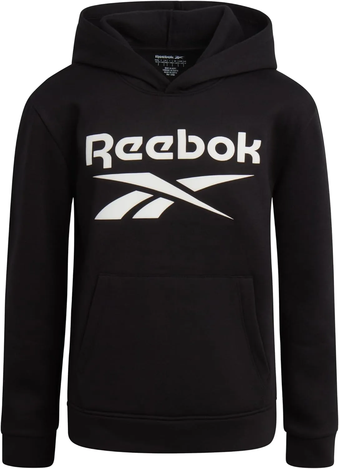 Reebok Boys' Active Sweatshirt - Fleece Pullover Hoodie Sweathsirt - Performance Activewear Sweatshirt for Boys (8-14)