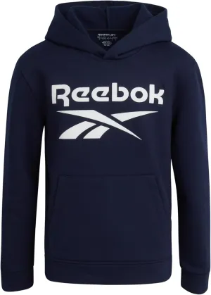 Reebok Boys' Active Sweatshirt - Fleece Pullover Hoodie Sweathsirt - Performance Activewear Sweatshirt for Boys (8-14)