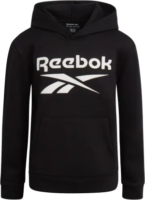 Reebok Boys' Active Sweatshirt - Fleece Pullover Hoodie Sweathsirt - Performance Activewear Sweatshirt for Boys (8-14)