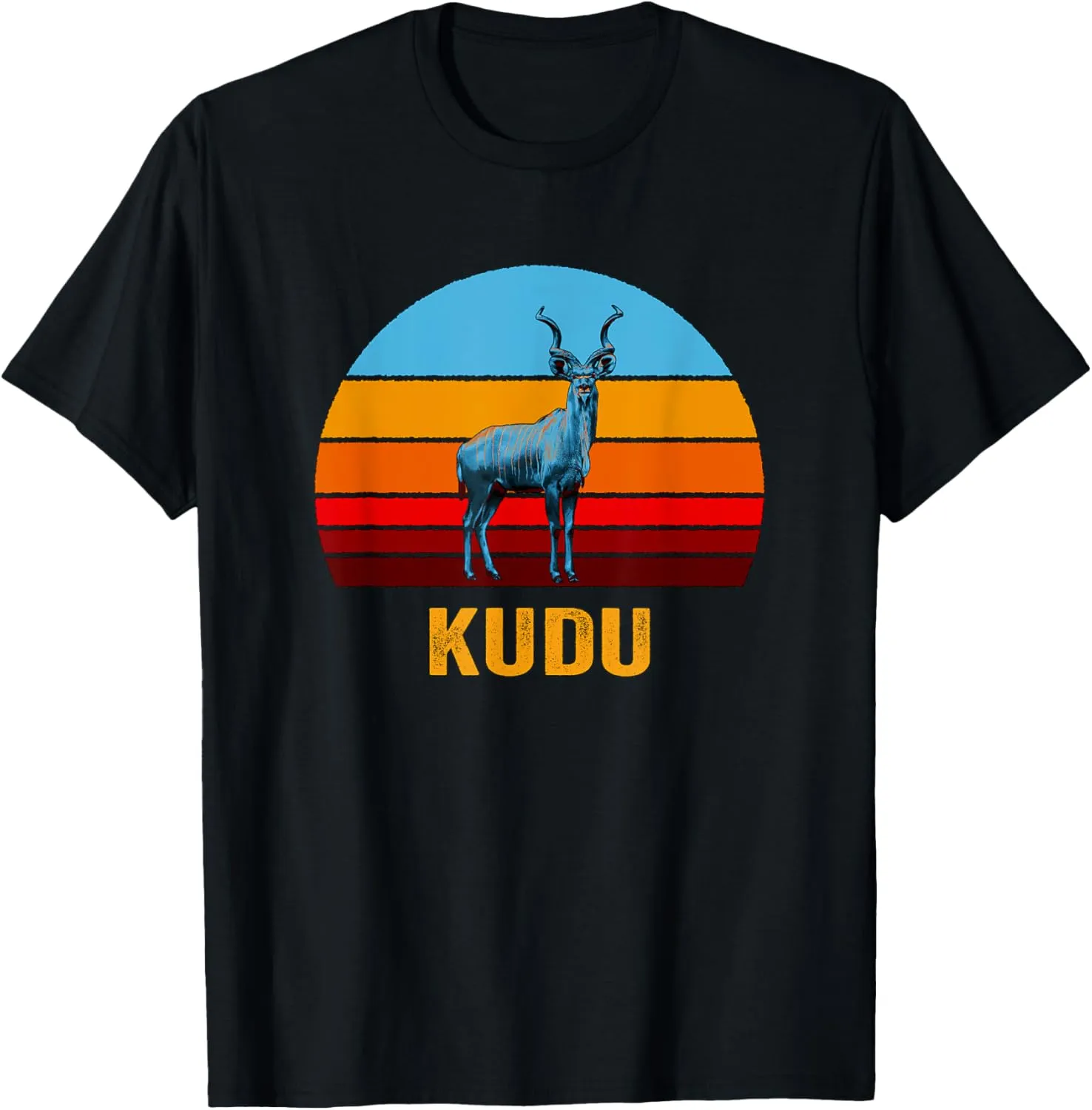 Retro Vintage Style Sunset Kudu T-Shirt