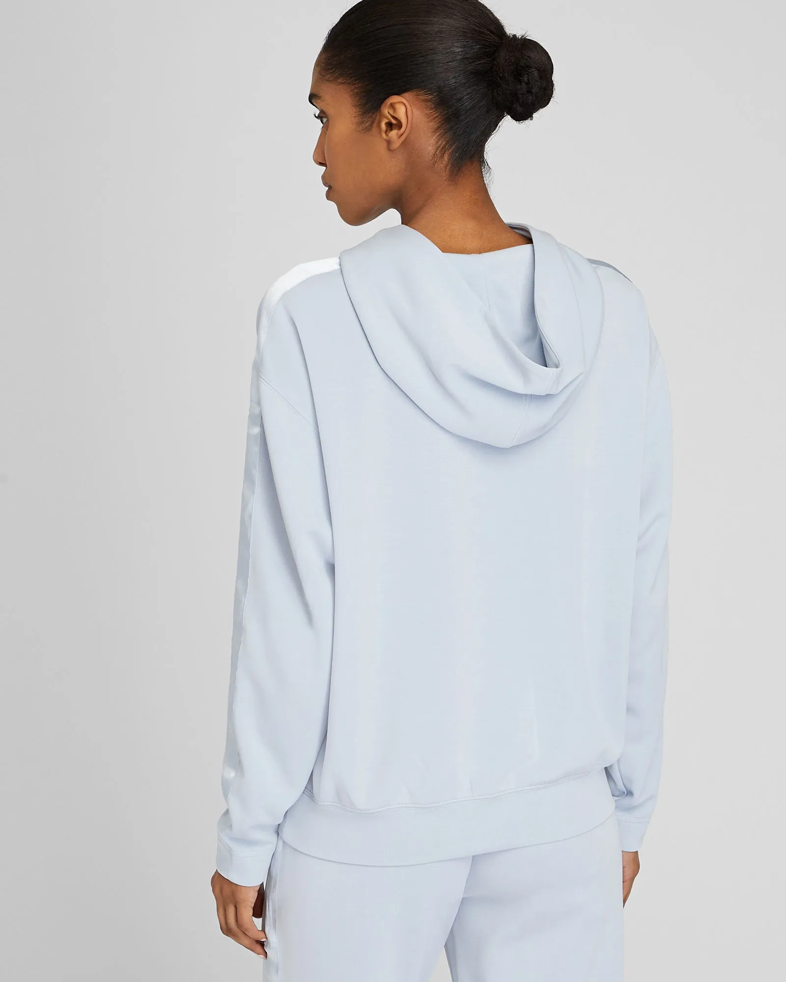 Satin Stripe Hoodie