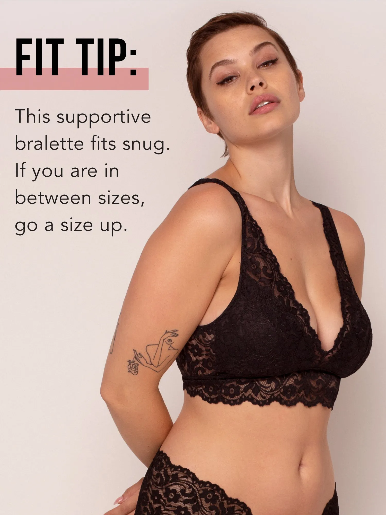Signature Lace Deep V Bralette | In The Buff Lace