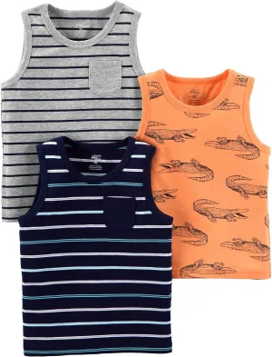 Simple Joys by Carter's Baby Boys' 3-Pack Muscle Tank Tops